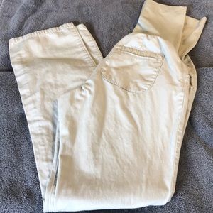 Like New Khaki tan maternity pants 6